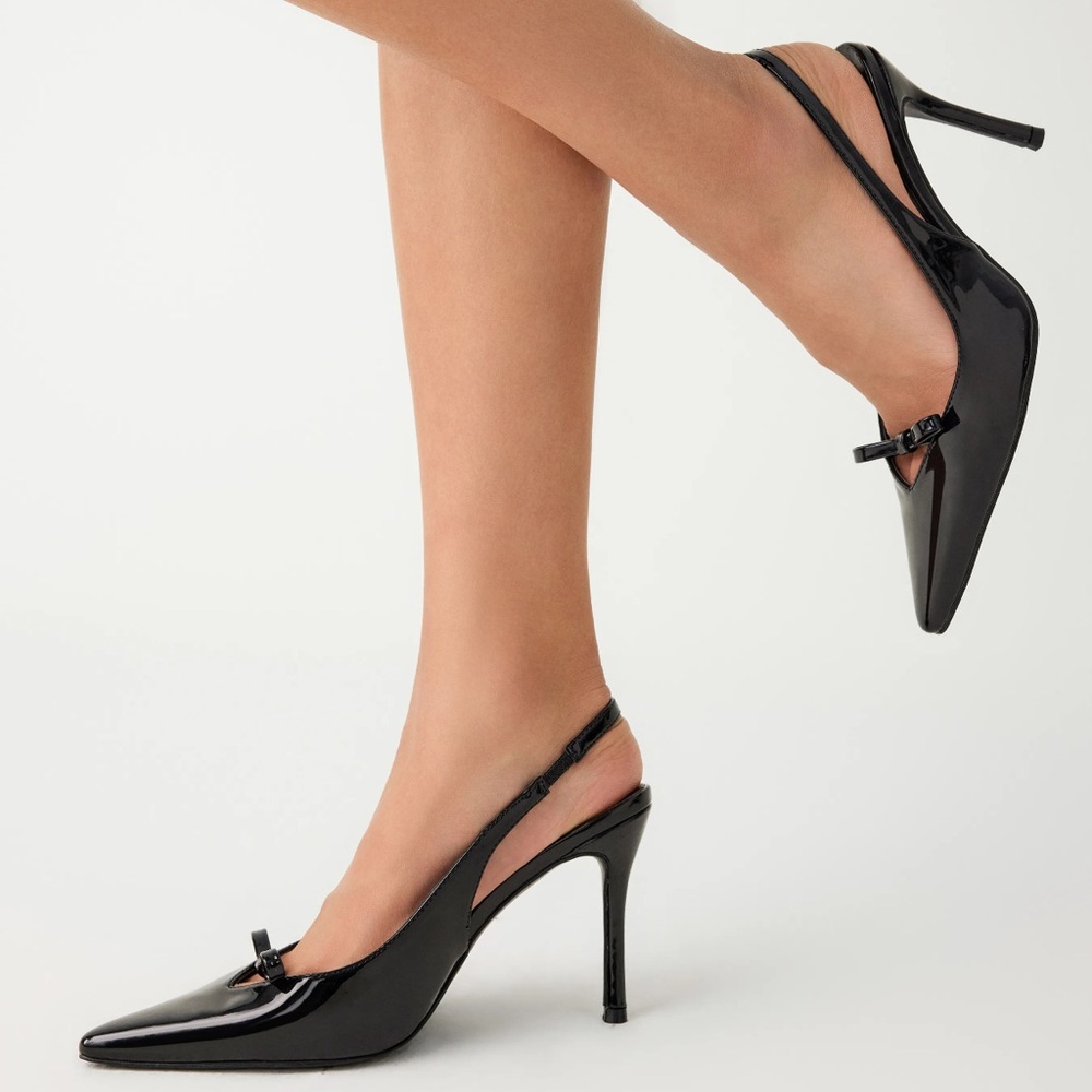 Cider Faux Leather Pointed Toe Heels